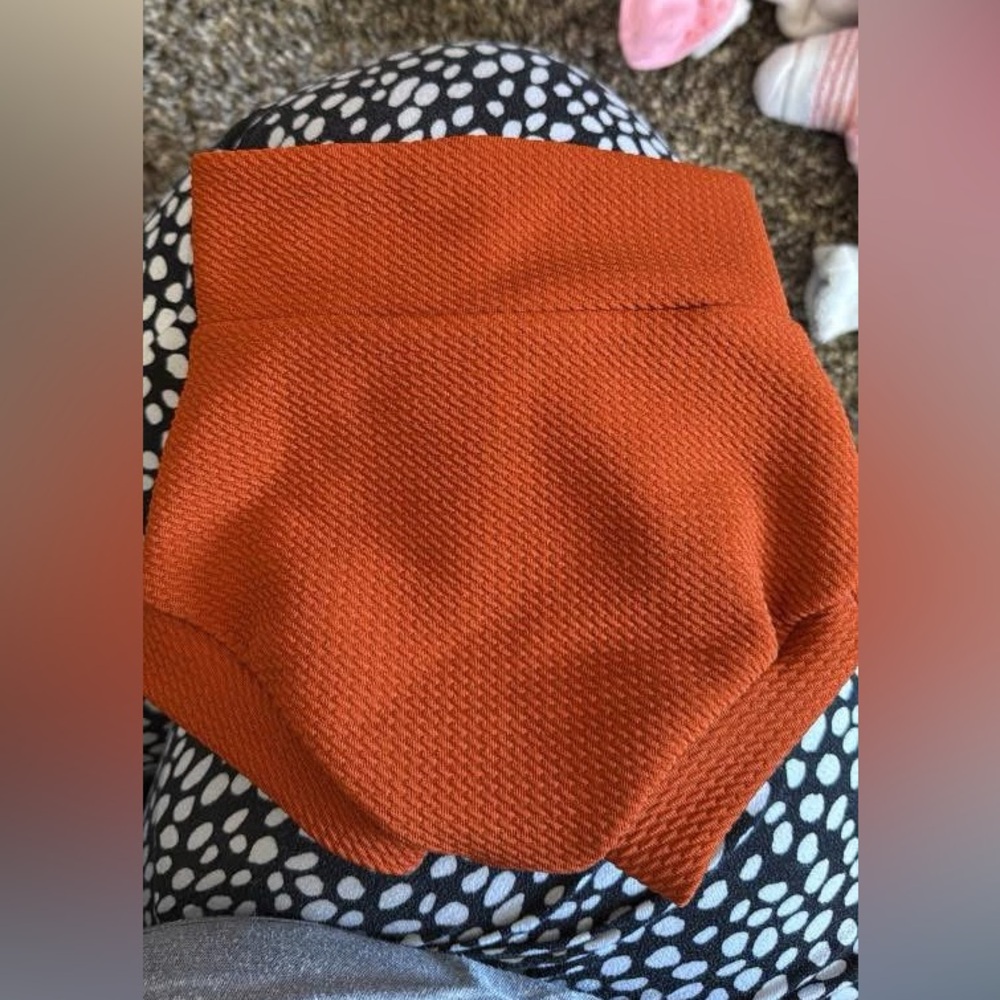 Orange Textured Diaper Cover